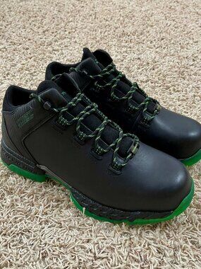 HYTEST Footrests Men's 2.0 Xergy Trainer Safety Shoes Black Green, Size 12 D